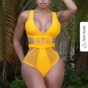 Eliseo One Piece - Yellow - Small - Matte Collection
